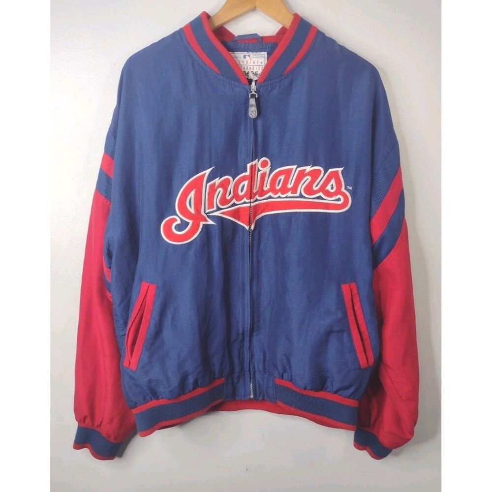 Vintage Cleveland Indians Men’s XL MLB Baseball Zip Up Jacket Mirage